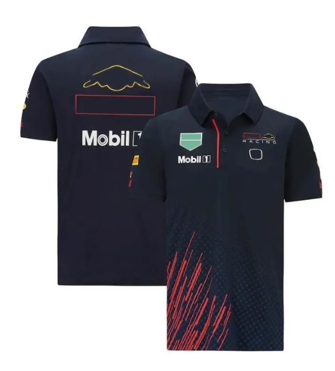 F1 racing model clothing tide brand team Perez cardigan POLO shirt polyester quick-drying motorcycle riding suit with the sa