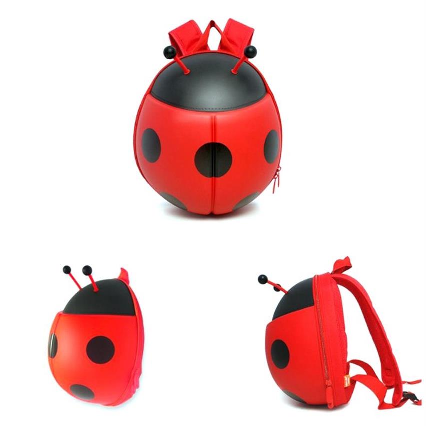 3D estereoscópico de joaninha infantil mochila menino menino jardim de infância oxford school bolsa infantil desenho animado ladybug backpack293c