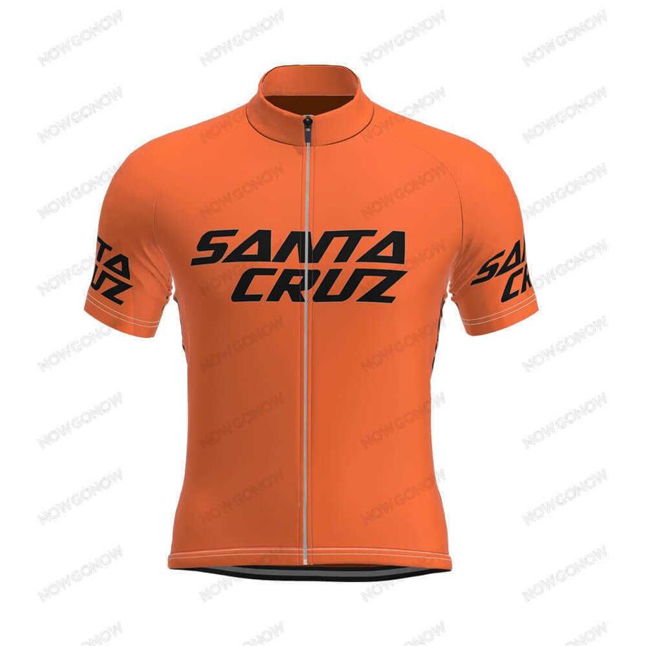 Vintage Cycling Jersey Men Santa Cruz Summer Bike Vêtements Wear Shirt Tops Cozy Gel Pad Mountain Road Custom H1020304J