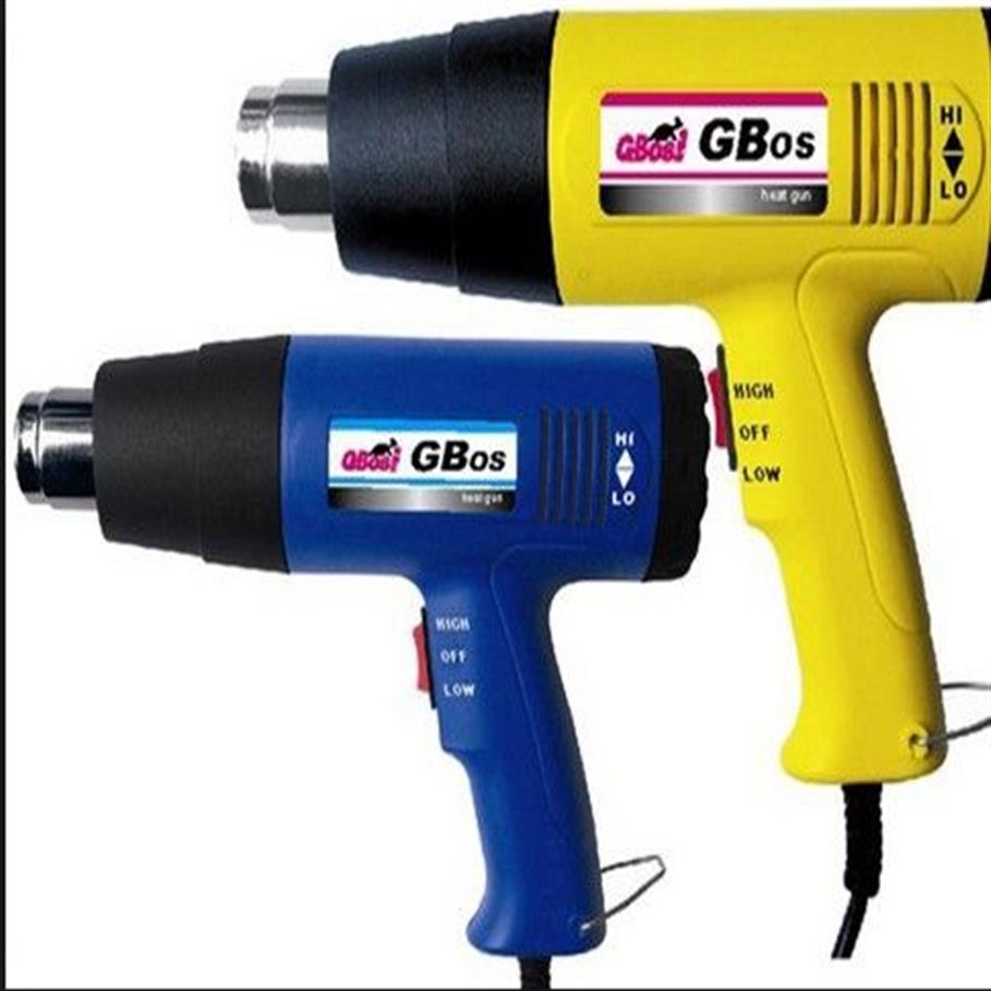 Electric Air Heat Gun 110V 220V 1600W med temperaturjusterbara elverktyg Värmluftsblåsare för plastsvetsning230p