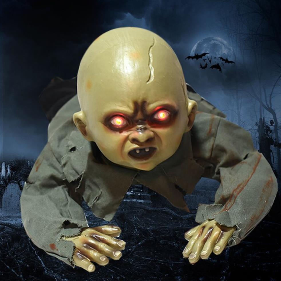 Animé bébé rampant zombie effrayant des bébés fantômes poupées hantées halloween décor accessoires