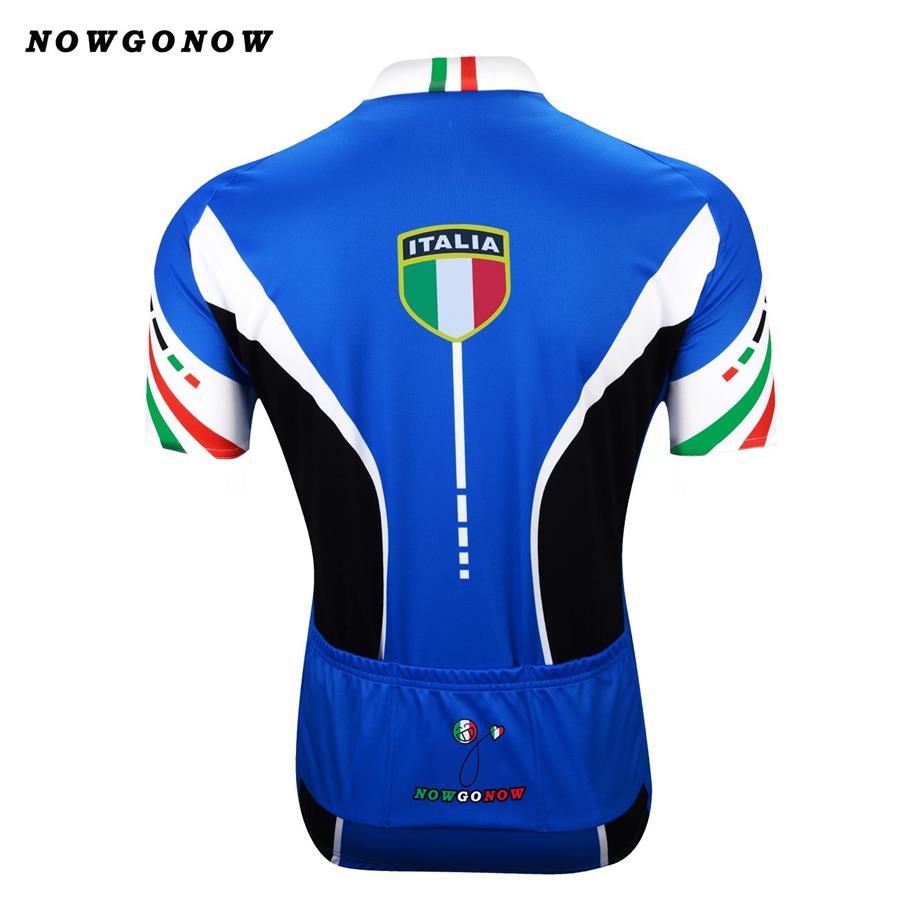 Tour 2017 Cycling Jersey Men Blue Italy Pro Team kleding fiets slijtage Nowgonow Tops Road Racing Mountain Triathlon Summer Maillot CI2817