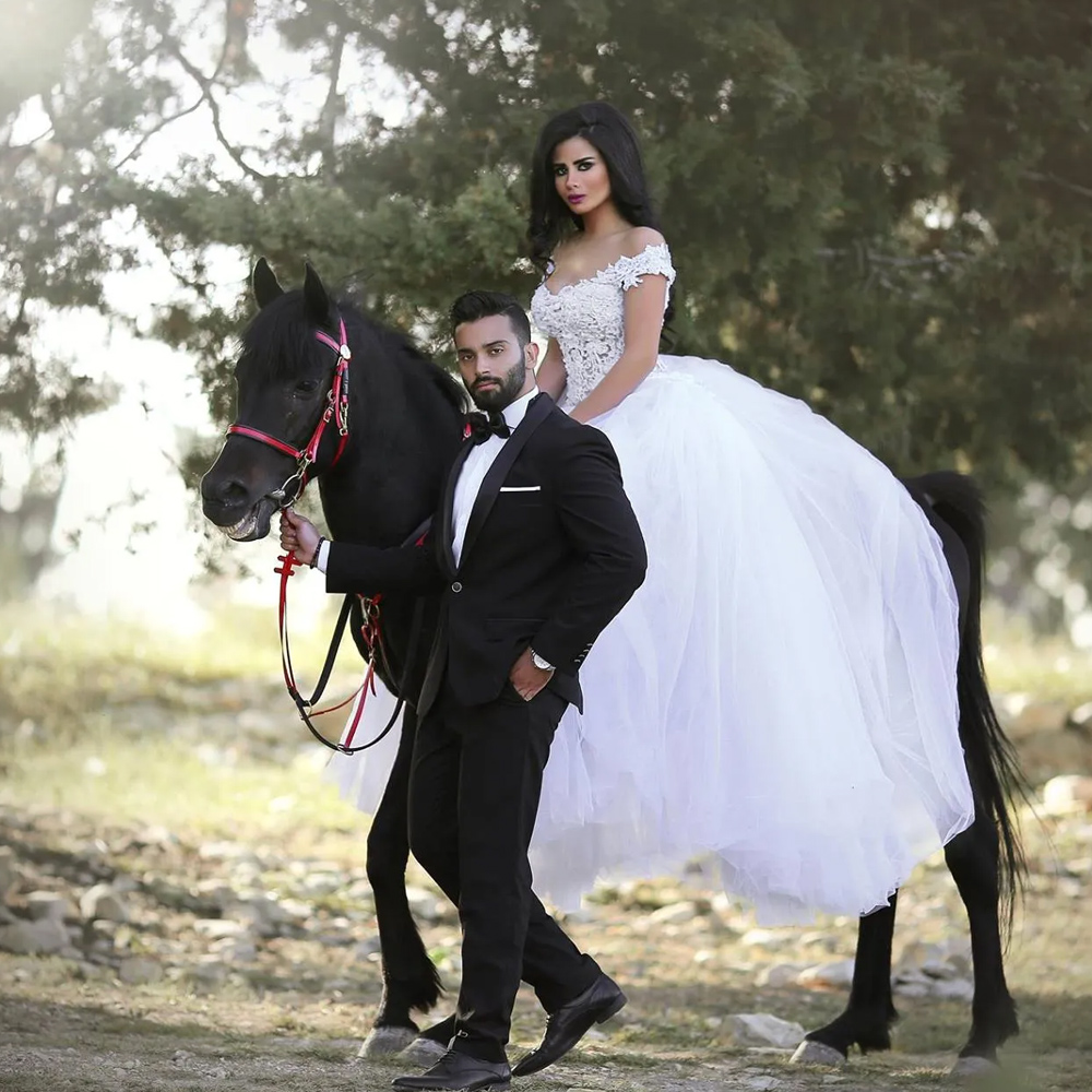 Stunningbride 2024 gaine appliquée de la robe de mariée en dentelle épaule avec vestidos de jupe détachable de festa curto e elegante para casamento