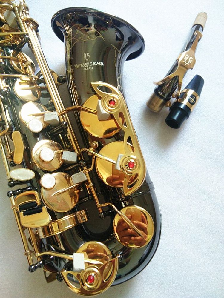 Japan Yanagisa A-991 Alto Saxophone Play Professional Black Nickel Gold Key Sax zeer mooie muziekinstrumenten Real Picture Hard Boxs Gratis verzending