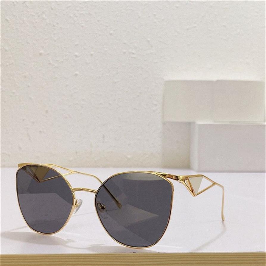 Nouvelles lunettes de soleil de design de mode 50Z Cat Eye Metal Forme haut de gamme Forme haut de gamme Simple and Popular Style Outdoor UV400 Protection Lunes3419