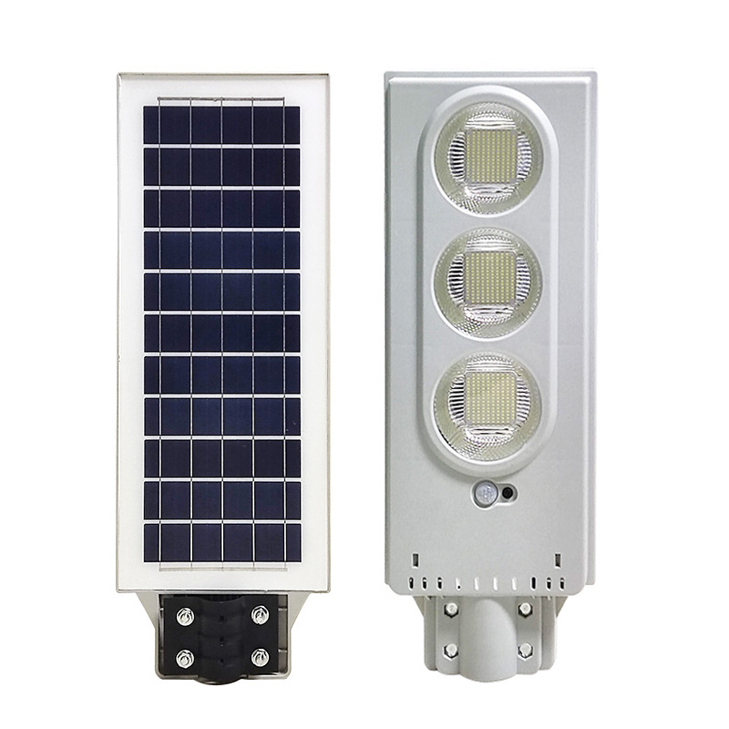 ABS allt i en LED Solar Street Light 30W 60W 90W 120W Remote Control LED Motion Outdoor Waterproof IP65 Solar Security Light