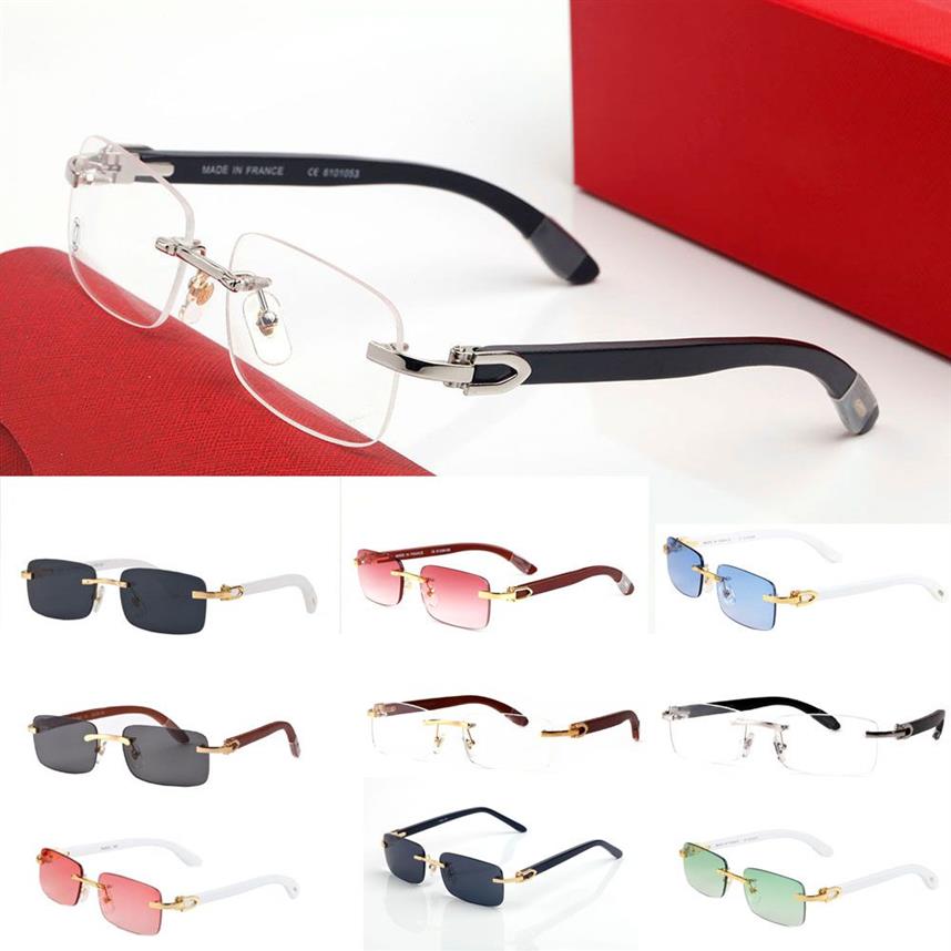 Mode Sonnenbrillen klassischer Stil Moderner Strand mehrfarbig Buffalo Horn Brille Schutz Hite Millionär Holz Bambus 272p