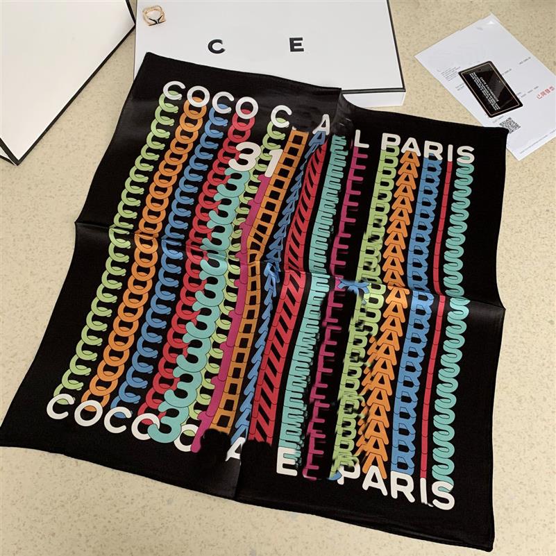 Дизайнерская ткань маленькие квадратные шарфы простые шарф европейский бренд весна новая парикмахерская модная одежда
