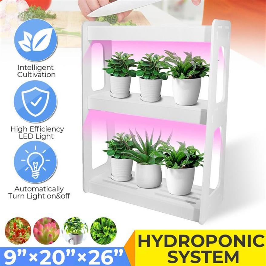 Smart Garden Zestaw LED Rosną światło hydroponiczne rośliny wielofunkcyjnej lampy biurka Flower Hydroponika namiotki Światła 205n