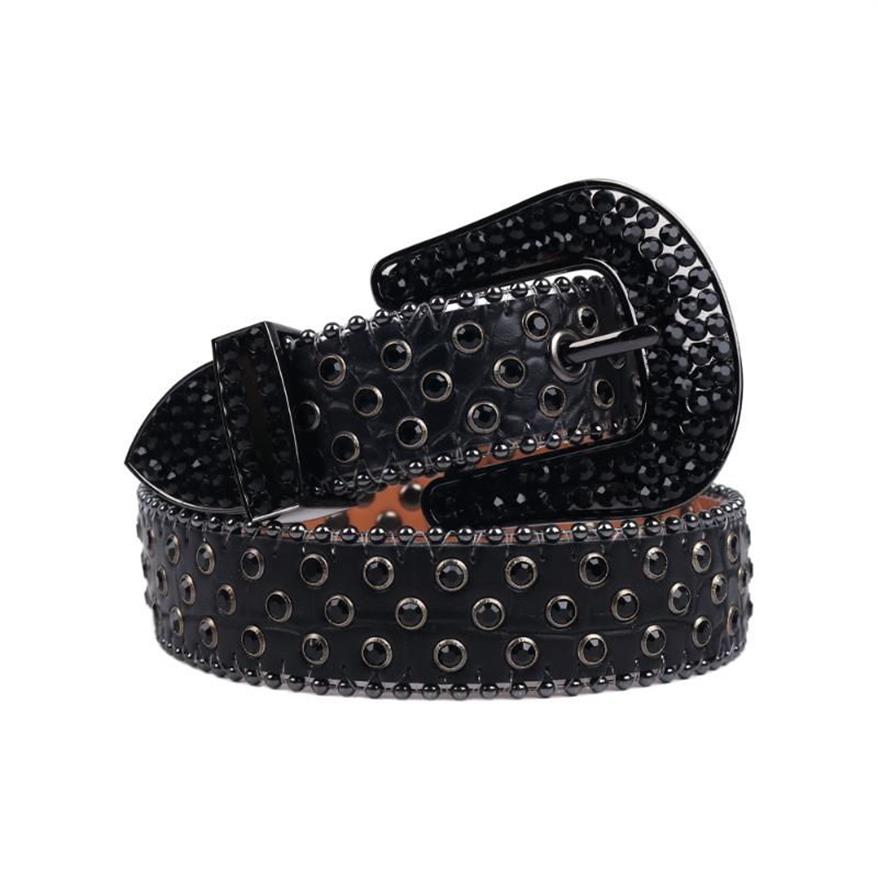 Cintos da moda Kids Rhinestones Belt Belt Diamond Strap Boys and Girls Waist Cristal Craveded Leather for Children Jeans Pants294i