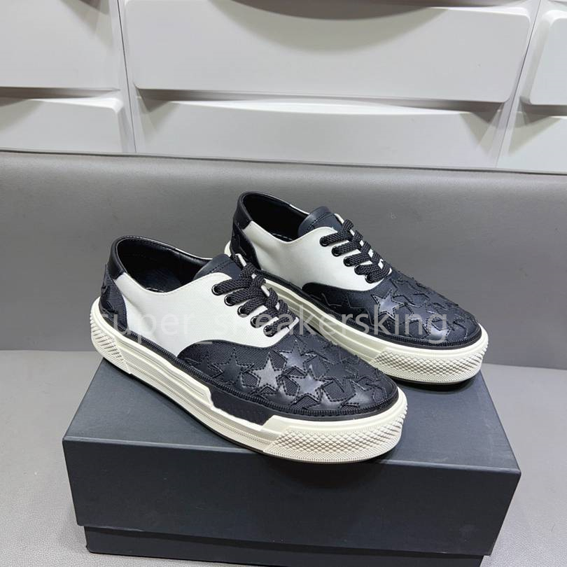 Designer skor stjärnor domstol sneakers ma court hi sneaker män kvinnor skel sneakers läder canvas skor hög toppskor storlek 35-46