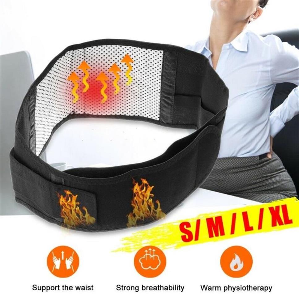 Belts Magnetic Back Support Brace Belt Lumbar Lower Waist Posture Corrector Adjustable Double Adjust Pain Relief For Men WomenBelt257k