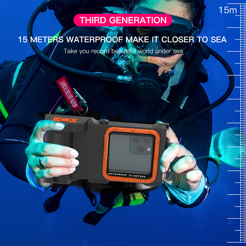 3e gen onderwaterduikcase voor telefoon/Samsung Galaxy Series, Universal Phones 4,9-6,9 inch snorkelen 15 m/50ft waterdichte telefoonhoes