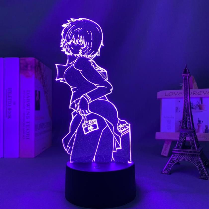 Gece Işıkları Gizemli Kız Arkadaşı X Urabe Çocuk Yatak Odası Dekorasyonu Doğum Günü Hediye Odası Masası Akrilik 3D LAMP214Z