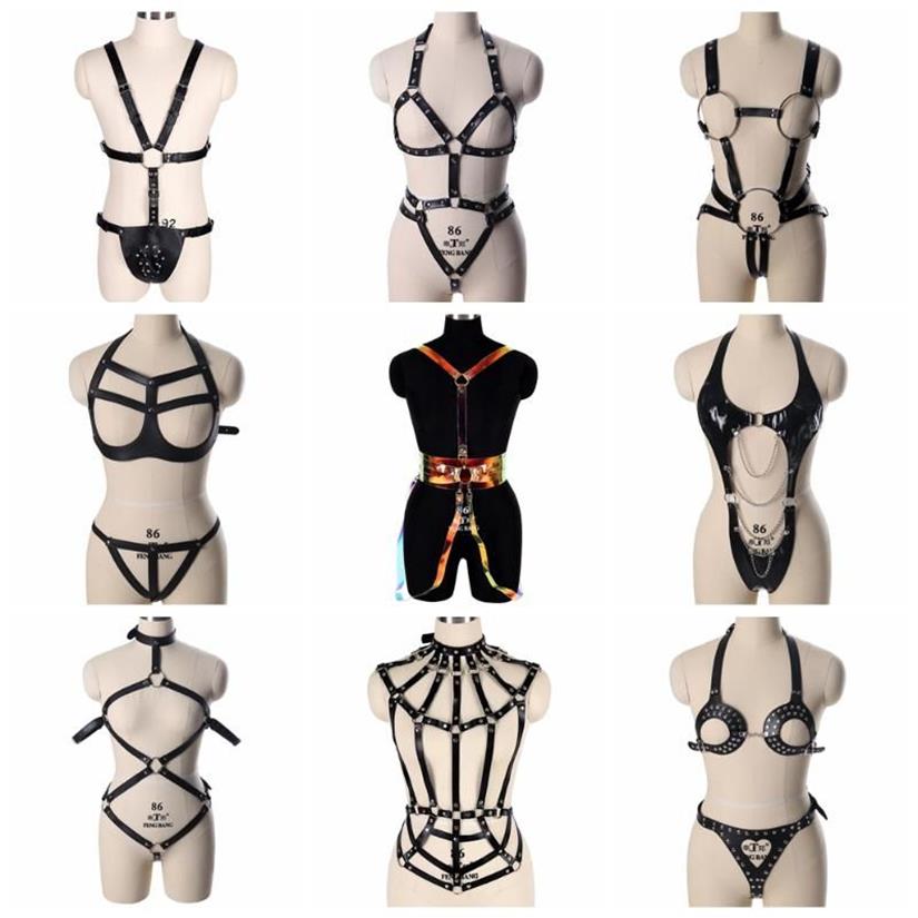 Ceintures bdsm réglable fait à la main bandage poitrine sexy harnais femmes bracele