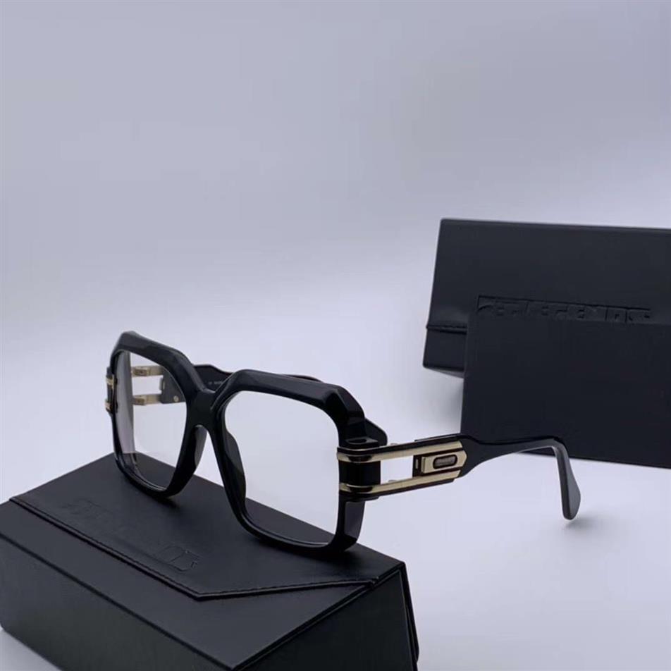 Kwadratowe okulary rama dla mężczyzn 623 Czarna złota pełna obręcz optyczna rama 57 mm gafas de sol moda okulary przeciwsłoneczne okulary okulary 235J