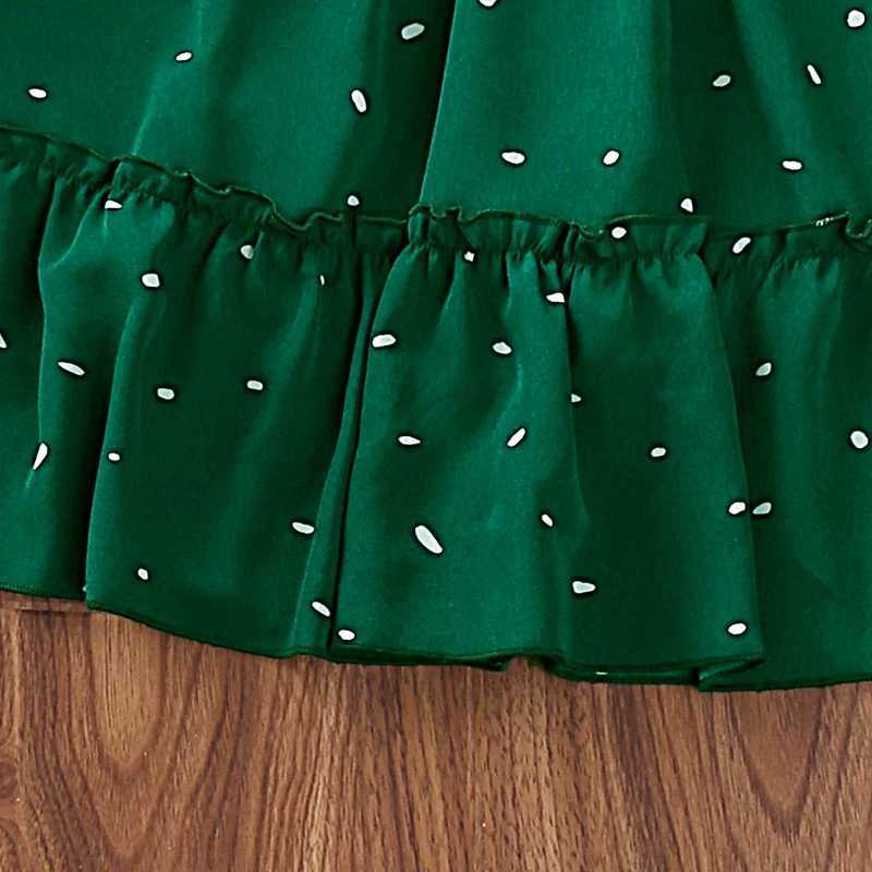 Robes de fille robe enfants filles vert foncé mignon robe princesse 2-6 ans