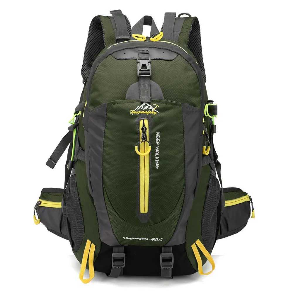 屋外バッグ40Lアウトドアバッグ耐水性旅行バックパックキャンプハイキングラップトップデイパックトレッキングバックバックメンズ女性l231222
