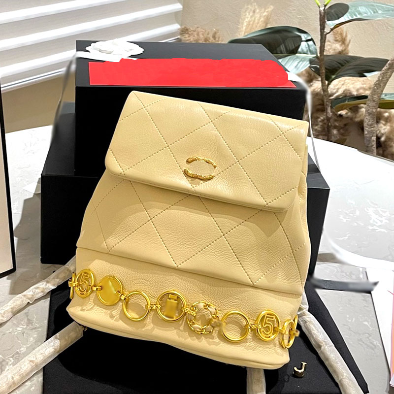 Signi Designer Borsa Oro Backpack Atmosfera retrò istantanea Milioni con una borsa di traversa portatile da 23 cm