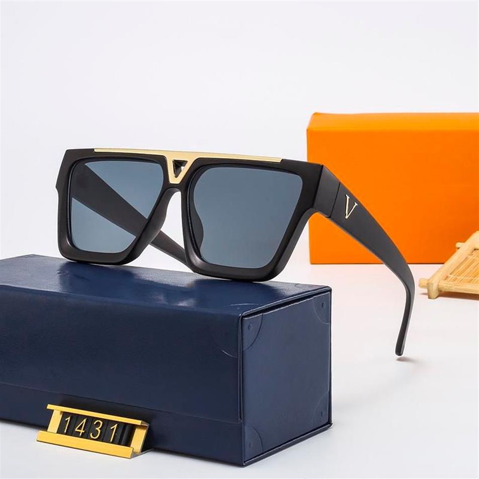 Lunettes de soleil de créateurs pour hommes pour femme Summer Sun Glasses Femme Square Retro Polarisé Lumières de soleil Luxury With Box Eyegla281Q