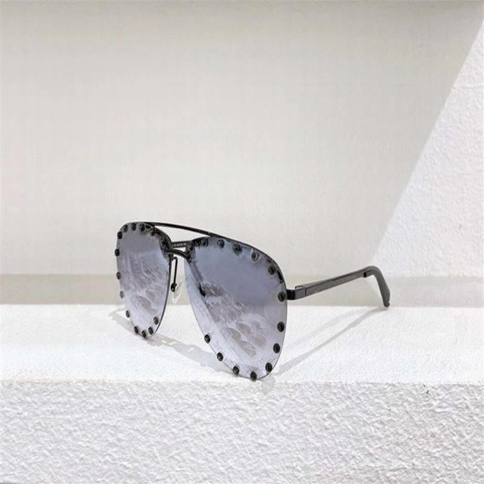 The Party Pilot Occhiali da sole Black Metal Grey Pinted Lens Men Classic Sun Glasses Uv400 Protezione Eyewear con Box314e