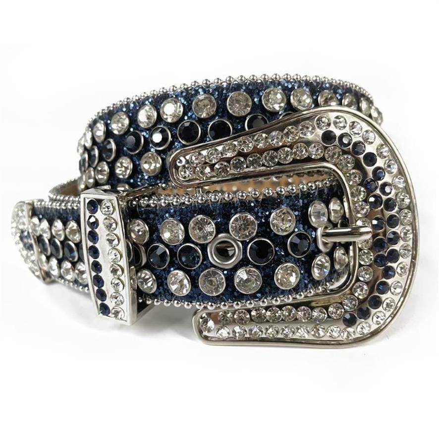 Cintura western su misura la cintura da cowboy bling uomini strass Ceinture Femme Belts315Z