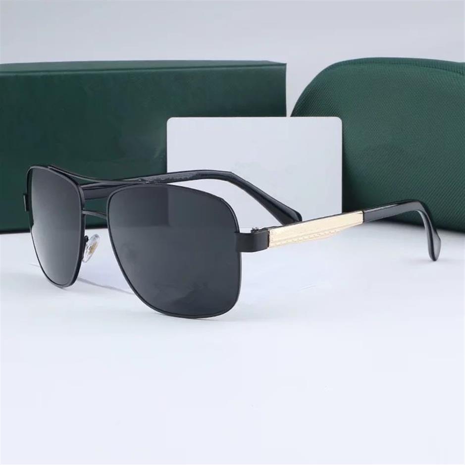 Klassische Metall Sonnenbrille für Männer Marke Designer Frauen Mode Sonnenbrillen UV -Schutz mit Box299l