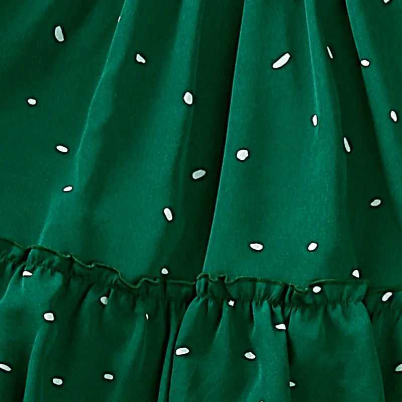 Robes de fille robe enfants filles vert foncé mignon robe princesse 2-6 ans
