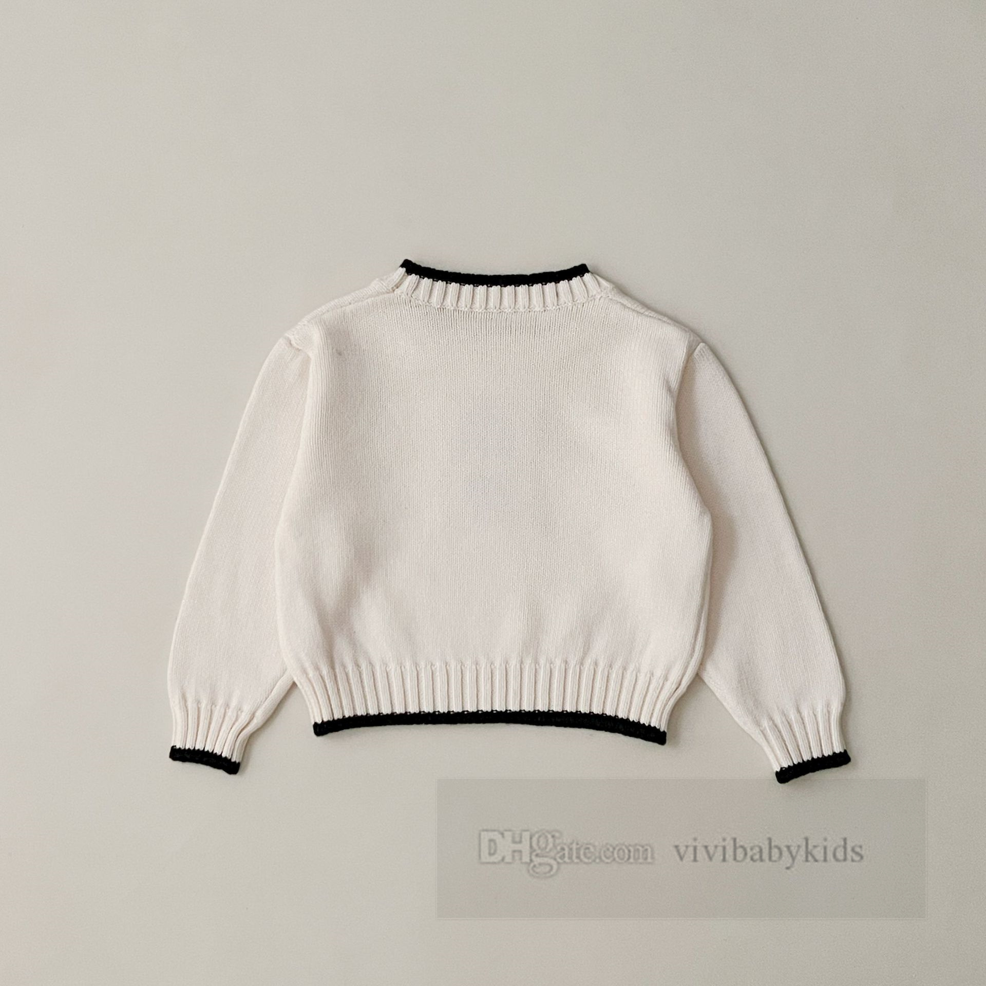 Meninos Carta de malha de malha Kids retchwork Color Round Collar Sweater Long Sweater Tops 2024 Spring Children Jumper Casual Z6229