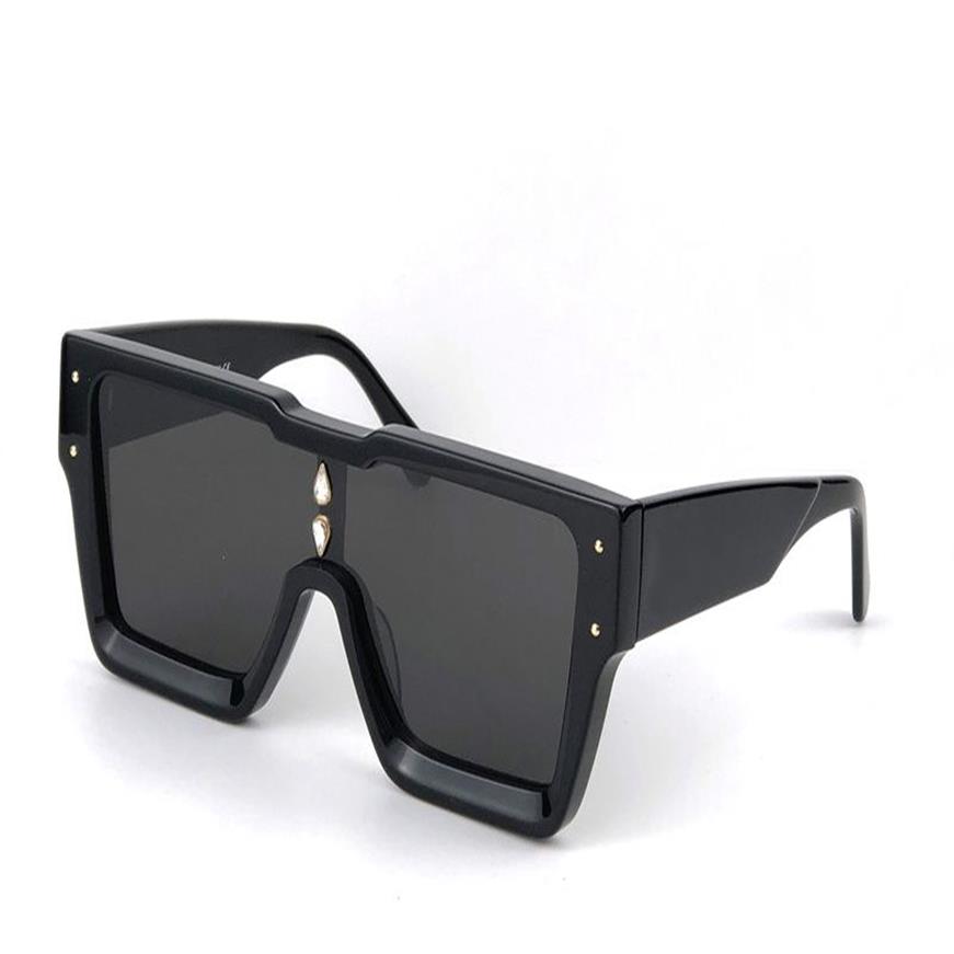 catwalk style fashion sunglasses Z2188 square thick plate frame lens with crystal decoration avant-garde design outdoor uv400 prot252y