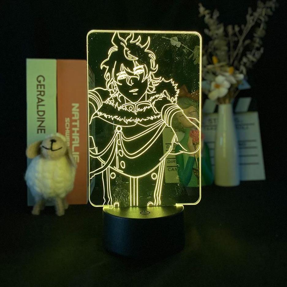 Night Lights Acrylic 3d Japanese Anime Led Nightlight For Kids Child Birthday Gift Light Bedroom Decorative Bedside Table Manga La252F