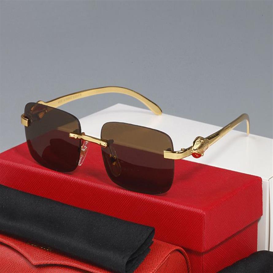 Lunettes de soleil rouges pour femmes la plus récente mode Cateye Reflection Mâle Eyeglass Femelle Men de soleil Lunes Soleil Bleu Black Gold Frames 3258