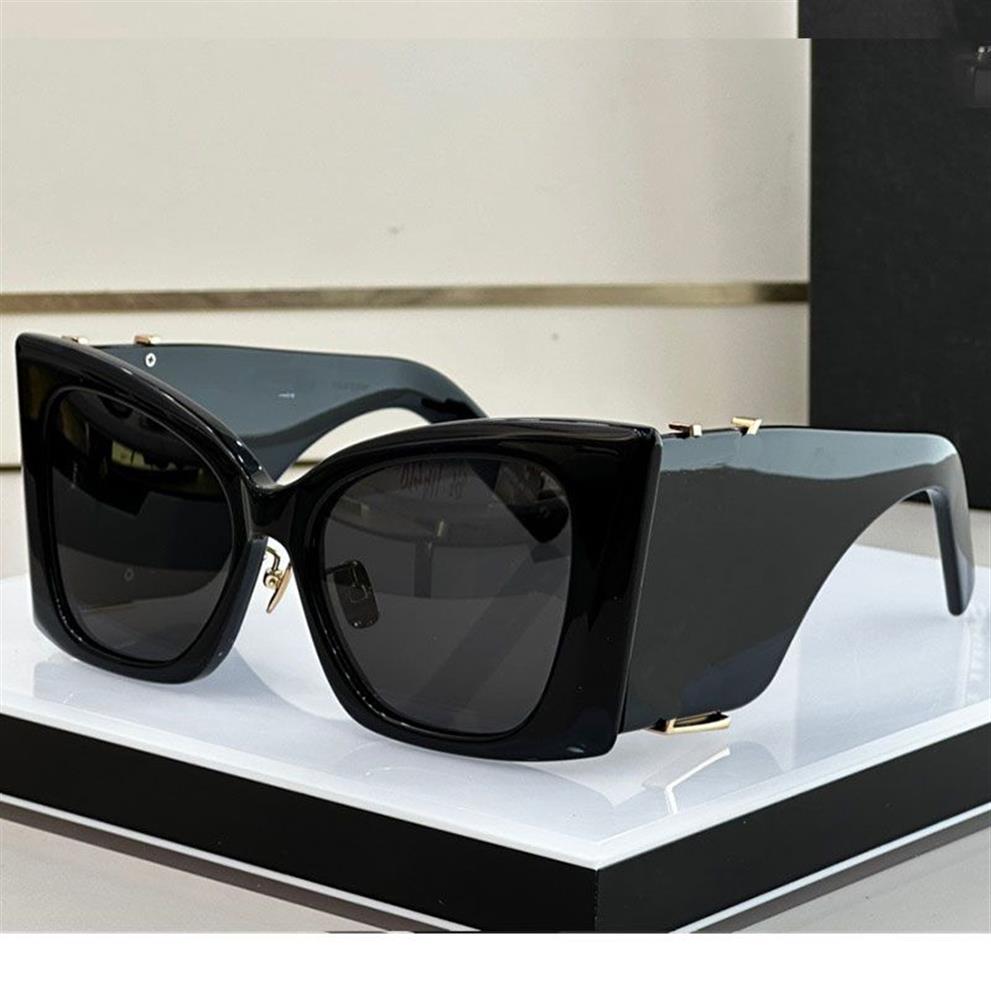 Ny modedesign Acetat solglasögon M119 Big Cat Eye Frame Simple and Elegant Style Versatile Outdoor UV400 Protection Glasses W295F