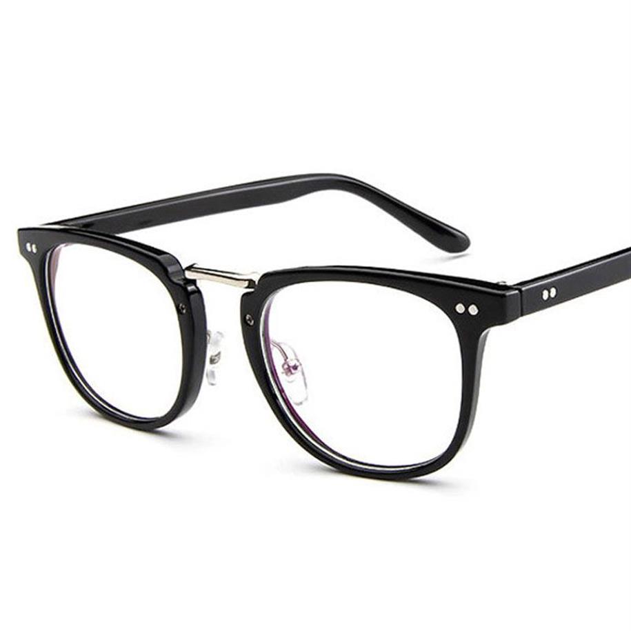 Fashion Square Glasses Frame Men 2022 High Quality Prescription Eye Optical rivet eyeGlasses frame retro Women Spectacle Eyewear260v