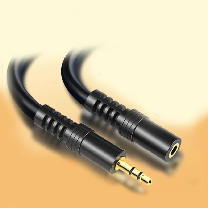 Câble d'extension pour écouteurs, Audio, téléphone, ordinateur, connexion Audio, câble Audio en cuivre pur, paire mâle de 3.5m, Bus