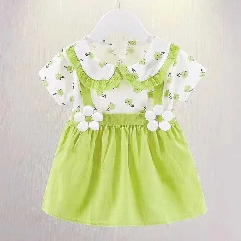 Sukienki dla dziewczyn Summer Baby Girl Sukienka Doll Kostium Kostium Princess Wedding Birthday Party Strój maluch dziewczynek odzież Dzieci Piękne A1087L231222