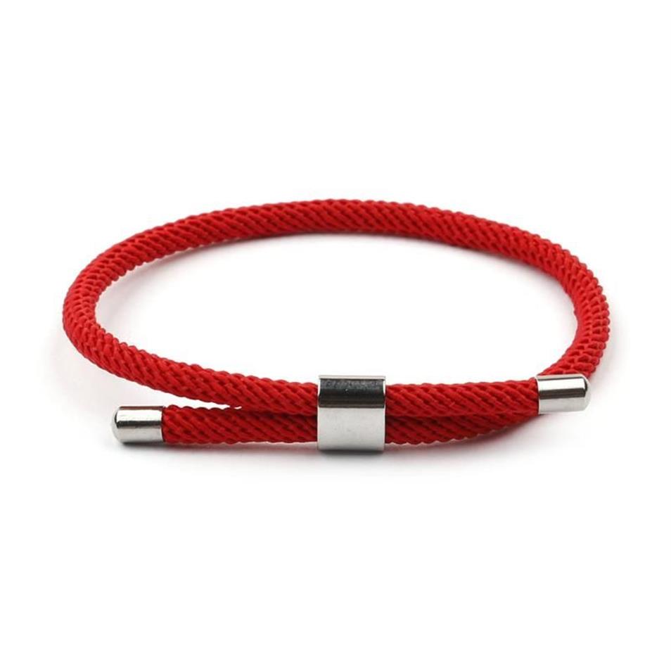 Nieuwe aankomstliefhebber Macaron Charm Rope Chain Paracord Bracelet Male vrouwen Zomerstijl Verstelbare accessoires S0021263F