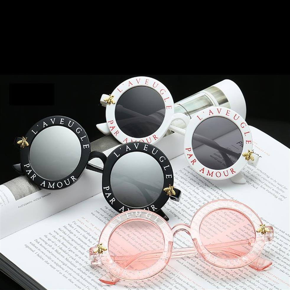 ВСЕГДА-l'aveugle par amour круглые солнцезащитные очки женщины отличительные солнцезащитные очки для мужчин уникальные бренд-дизайнер ретро Sun Glass2610