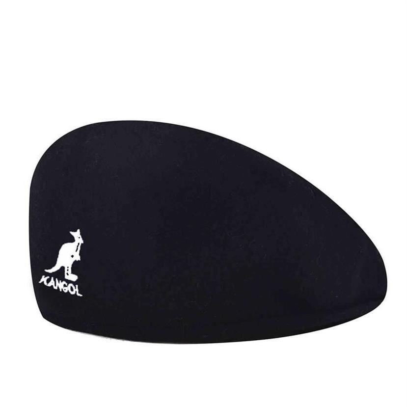 Basker basker hatt variation av färger ull mode retro kvinna kangol gå shopping unisex fedora mens hattar och caps234x