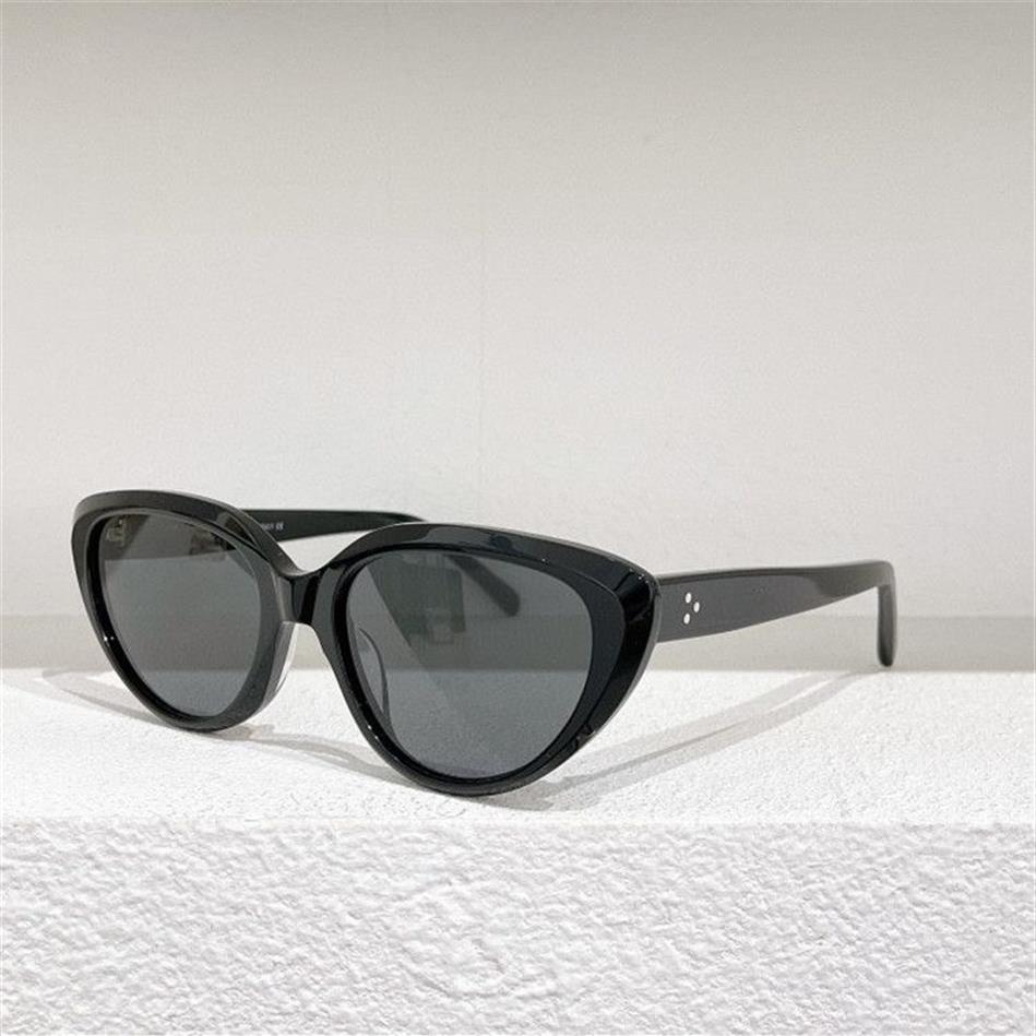 Солнцезащитные очки солнцезащитные очки Франция Дизайнерская дуга De Rivet Rivet Retro Oval Frame Cat Eye 4S220 очки для женщины292N