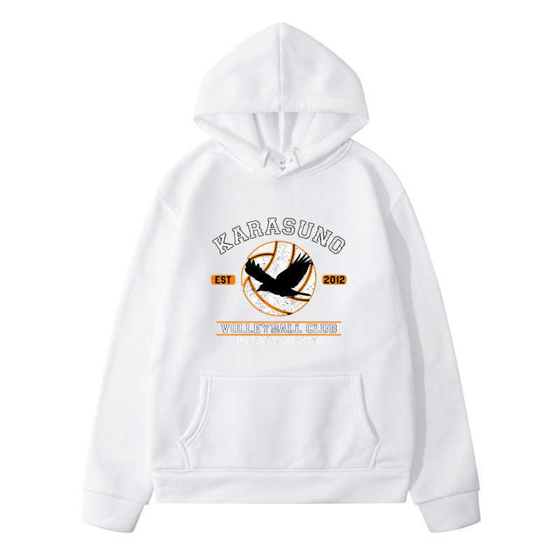 Riman volleyboll junior haikyuu wuye college cosplay tryckt tröja casual hoodie