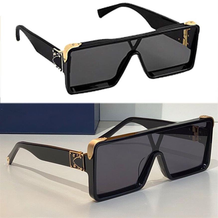 Mens óculos de sol Z1258e Millionaire Luxury Edition Square Acetate Frame Mens Black Sun Glasses Summer Beach férias UV400 a 190p