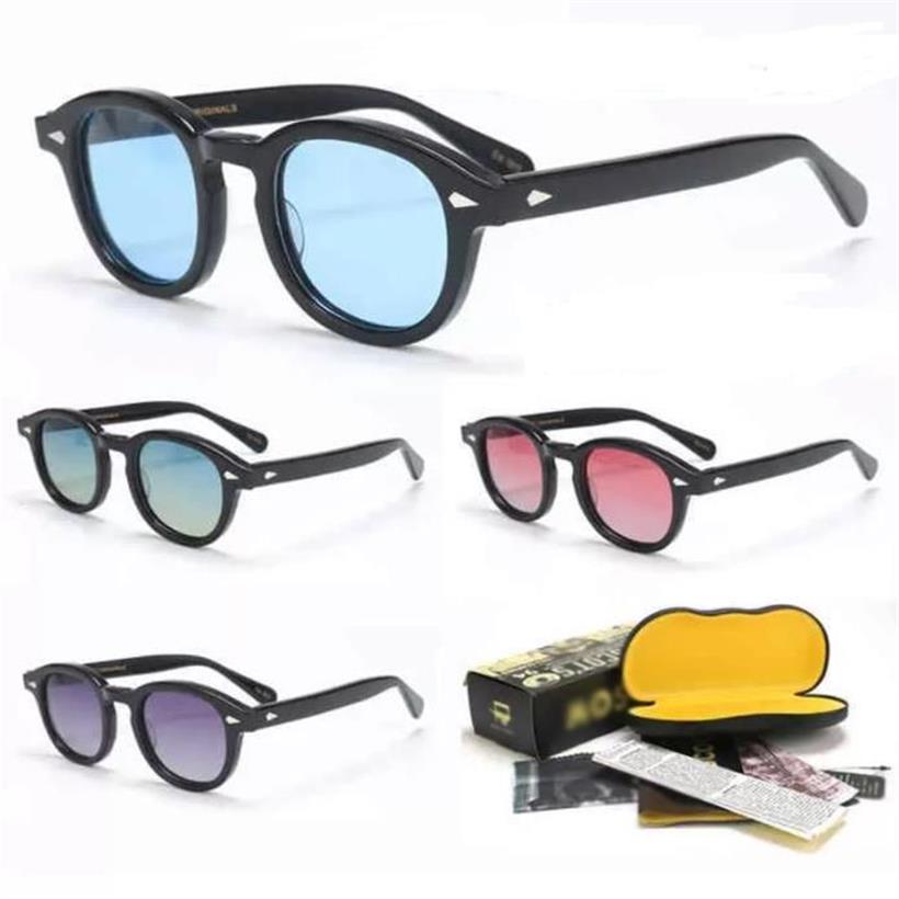 Gregory Peck Johnny Depp RETRO Fashion Fashion Gafass Carry Driving Lemtosh Gafas de sol al aire libre Mujeres Mujeres Super Light With Box 204a