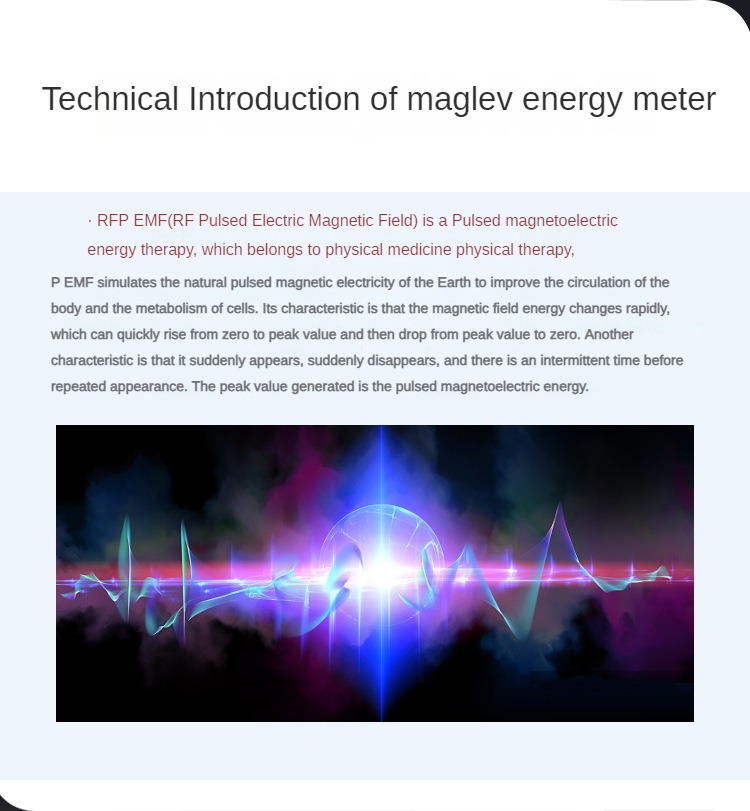 Magnetisch levitatie -energieapparaat THz Cellulair thermische therapieapparaat Clearing Meridian Foot Massage Health Care Apparatus Home Beauty Apparatus