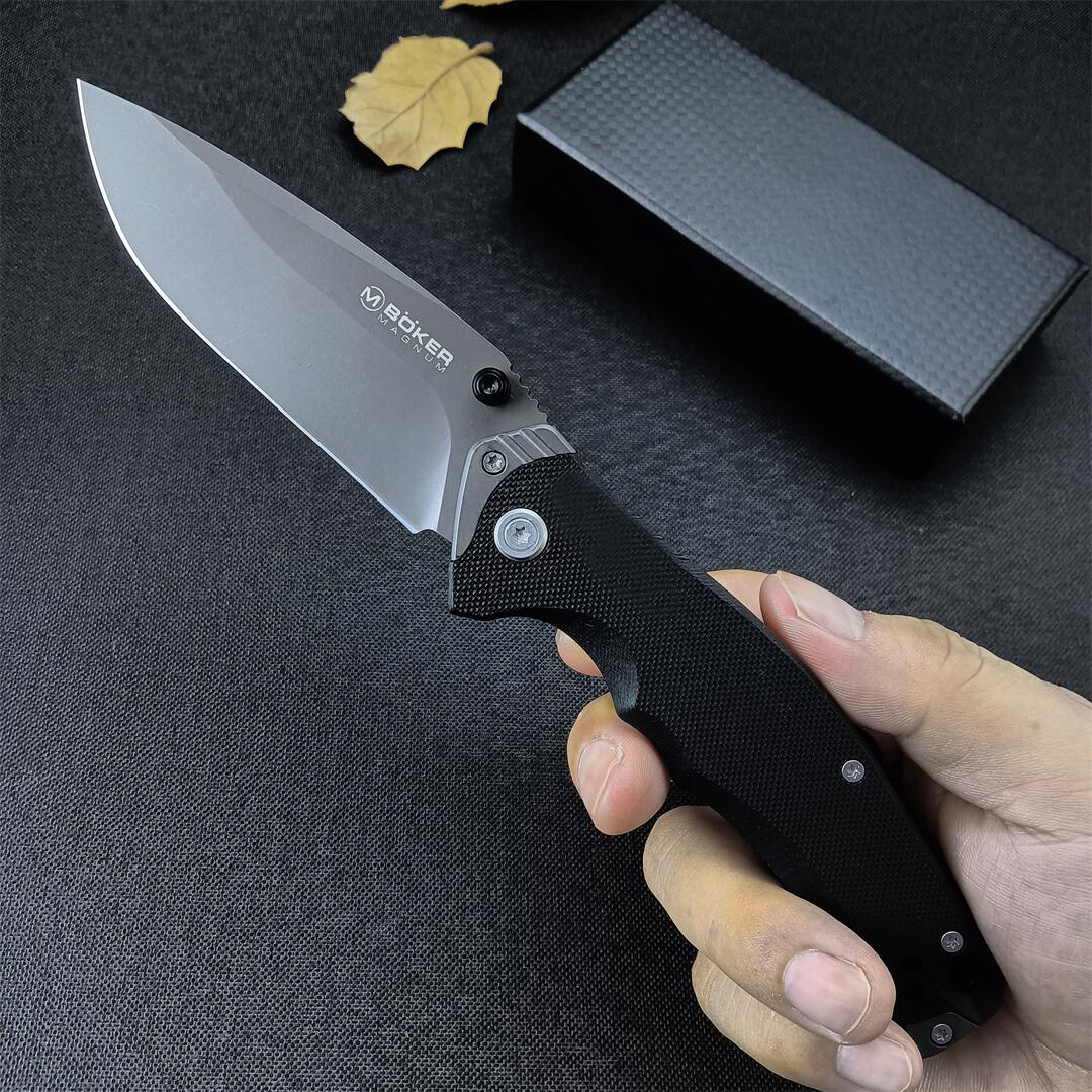 Protech Boker Plus Tactical Folding Knife Outdoor Camping Hunting Survival Pocketutility EDC Tools G10ハンドル地平線ナイフ