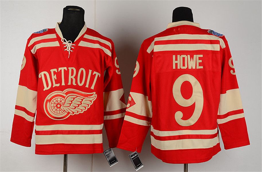 Winter classics  red wings RBK jerseys 8 Abdelkader 9 Howe 13 Datsyuk 19 Steve Yzerman 71 Dylan Larkin Custom hockey jersey