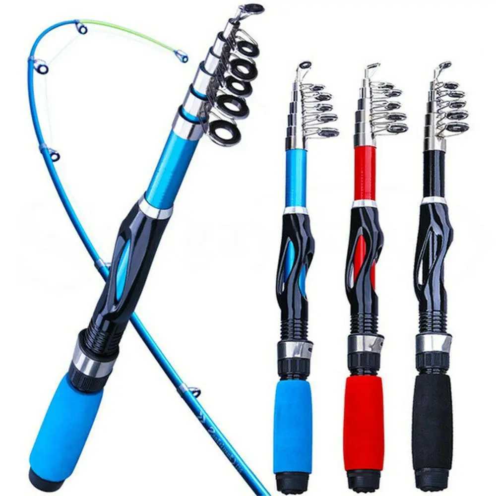 Boat Fishing Rods 1.1M/1.3M/1.5M SuperHard Travel Fishing Rod Spinning Fishing Pole Portable Telescopic Fishing Rods Fishing TackleL231223