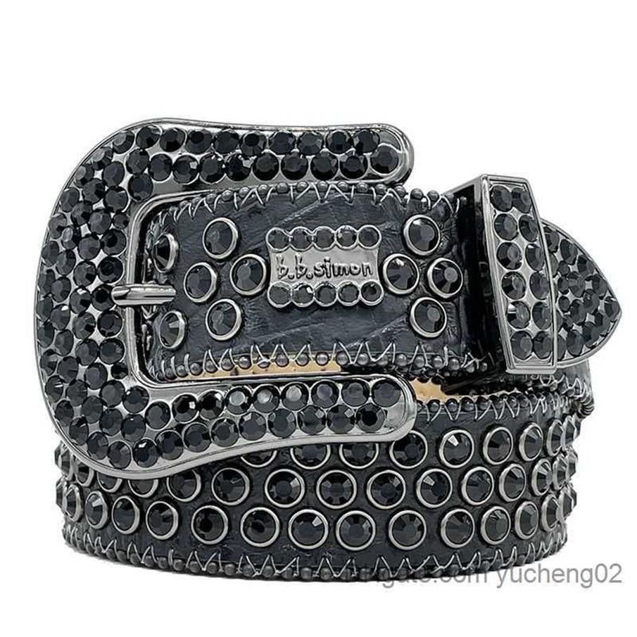 Hombres 2023 Mujeres BB Simon Belt Bindo de diseño de lujo Cinturas de aguja retro Cinturas de hebilla de es Diamantes Yucheng02202a