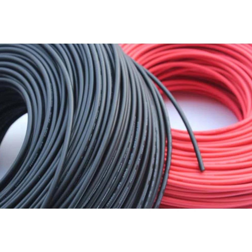 Accessories Photovoltaic Cable 12AWG 4mm Solar Panel Cable Wire Black+Red Cable for Solar Module Connection TUV Approval Power PV System