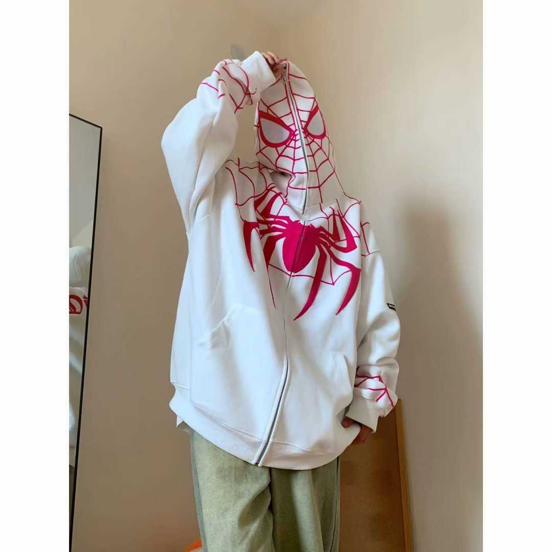 555 Spider Hoodie  The same paragraph Worldwide Pink Young Thug Sweater Men's Woman Nevermind Foam Print Pullover Clothing